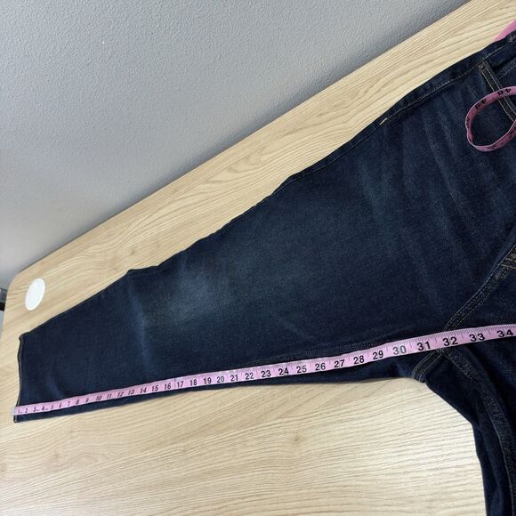 Old Navy Athletic Taper Jeans Mens Size 34x32 Dark Wash Casual NEW - Picture 6 of 7